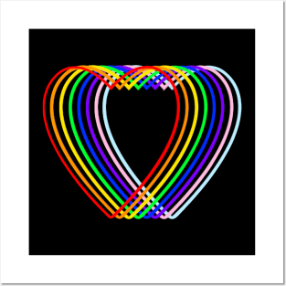 Pride Love Hearts Posters and Art